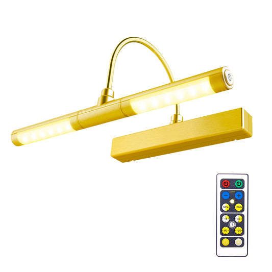 Rynx | Biglight Wireless Led Picture Lighting With Remote Control, Dimmable Gold Lamp For Art & Portraits, 13 Inches