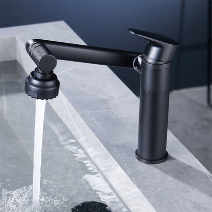 Rynx | Modern Copper Low Arch Centerset Faucets Bathroom Sink Faucet