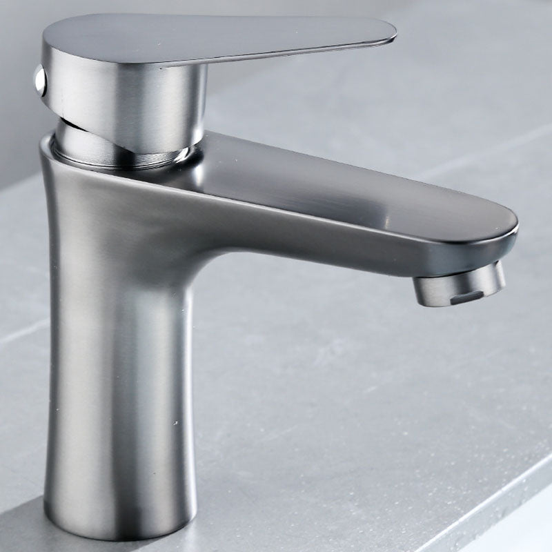 Rynx | Contemporary Stainless Steel Basin Tap Lever Handles Low Arc Basin Mixer