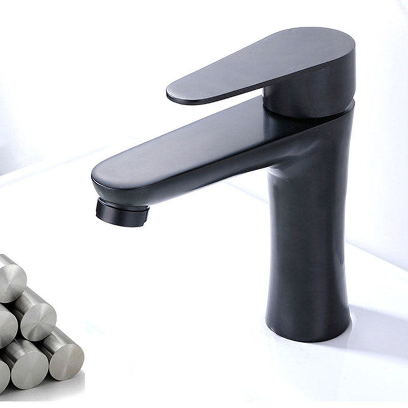 Rynx | Contemporary Stainless Steel Basin Tap Lever Handles Low Arc Basin Mixer