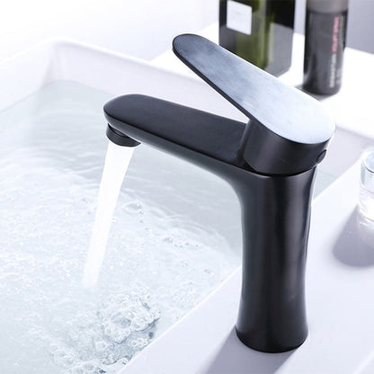 Rynx | Contemporary Stainless Steel Basin Tap Lever Handles Low Arc Basin Mixer