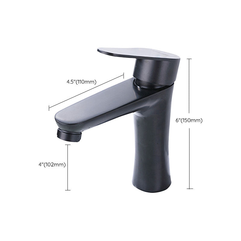 Rynx | Contemporary Stainless Steel Basin Tap Lever Handles Low Arc Basin Mixer