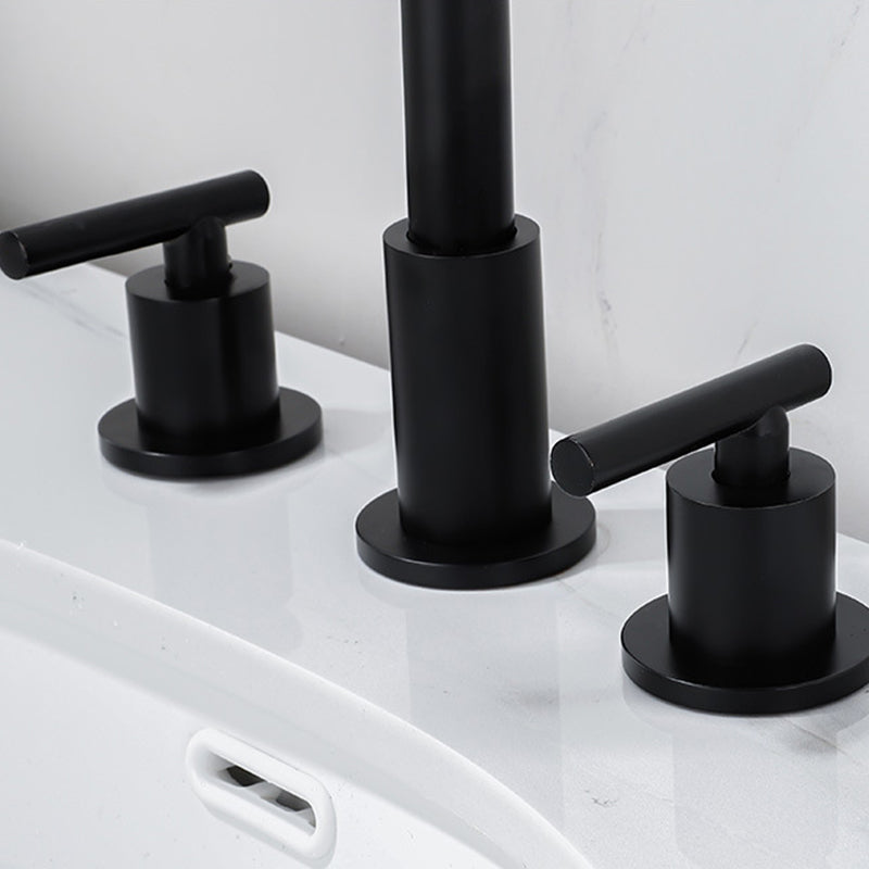 Rynx | Modern 2-Handle Bathroom Sink Faucet 3-Hole Widespread Bathroom Faucet