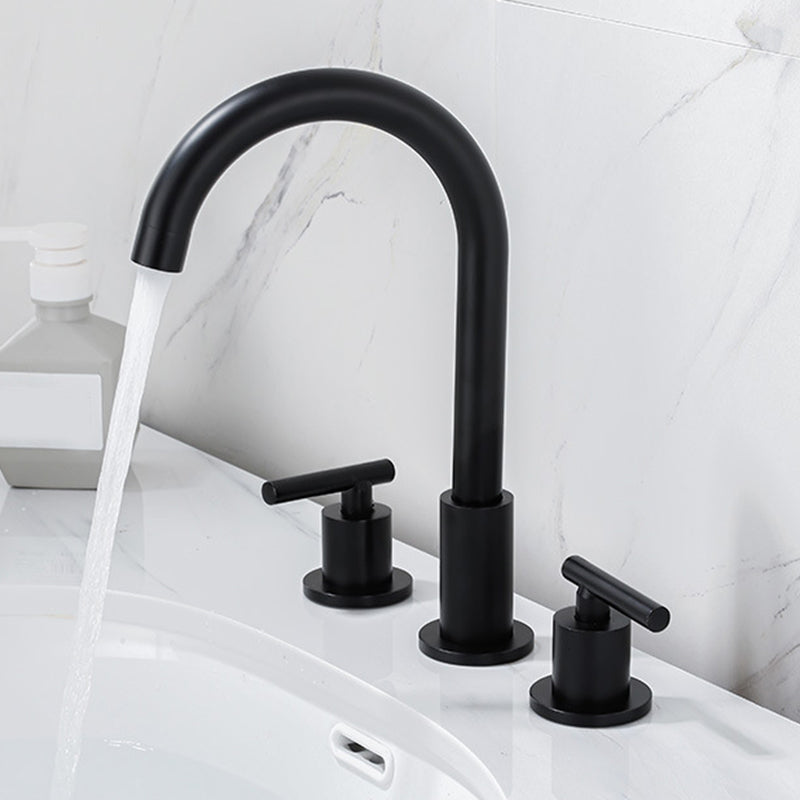 Rynx | Modern 2-Handle Bathroom Sink Faucet 3-Hole Widespread Bathroom Faucet