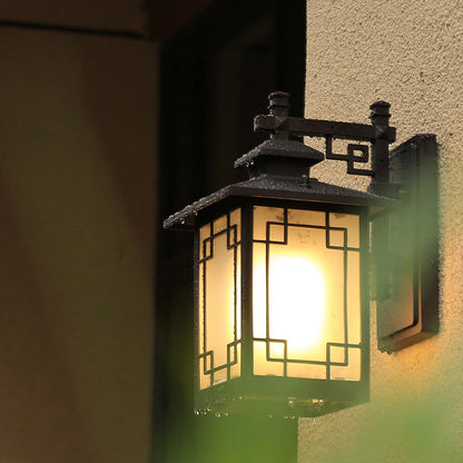 Rynx | Aluminium Black Finish Wall Lighting Window Decoration 1-Head Country Style Wall Lamp with Open Bottom Design
