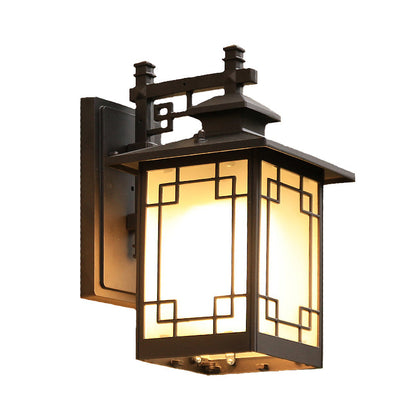 Rynx | Aluminium Black Finish Wall Lighting Window Decoration 1-Head Country Style Wall Lamp with Open Bottom Design