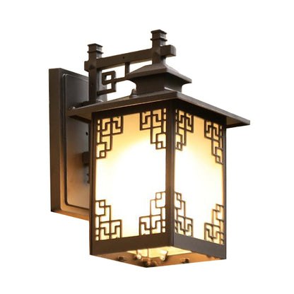 Rynx | Aluminium Black Finish Wall Lighting Window Decoration 1-Head Country Style Wall Lamp with Open Bottom Design