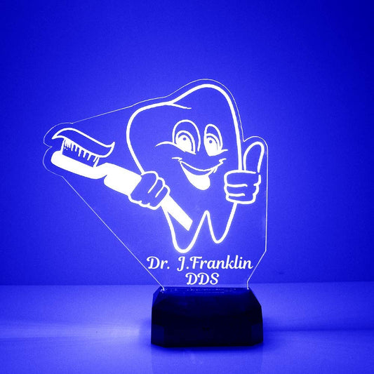 Rynx | Custom Dentist LED Sign Night Light Lamp With Remote Control, Light Up Display With Personalized Name Or Image, Customized And Made In T