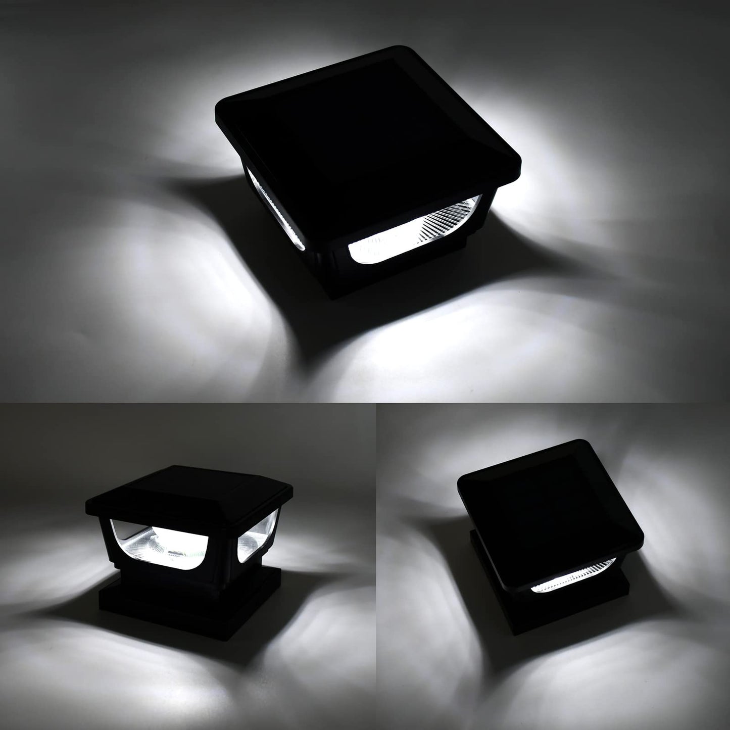 Rynx | Sumaote Solar Post Light Outdoor, Ip65 Waterproof, 4 Pack, For 4X4/3X3 Supports, White