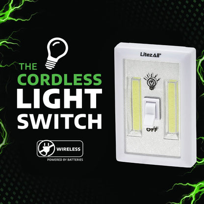 Rynx | Litezall 200 Lumen Wireless Led Wall Switch Light - 12 Pack Battery Operated Night Lights