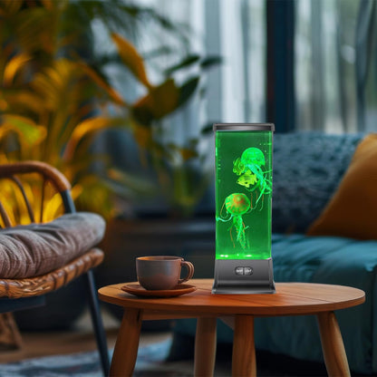 Rynx | Colorlife Electric Jellyfish Tank Lamp - Color Changing Mood Light For Kids & Home Deco, Black