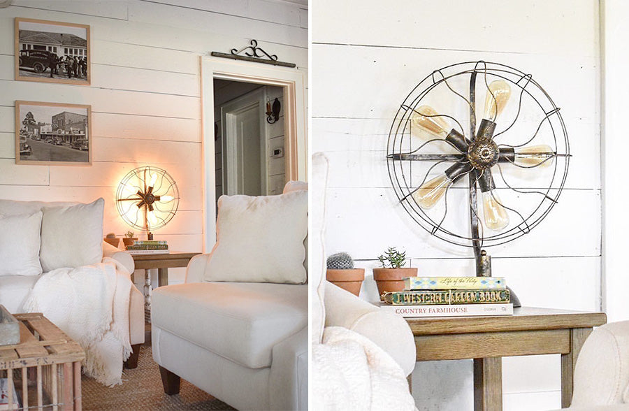 Rynx | Antique reused fan lamp