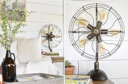 Rynx | Antique reused fan lamp
