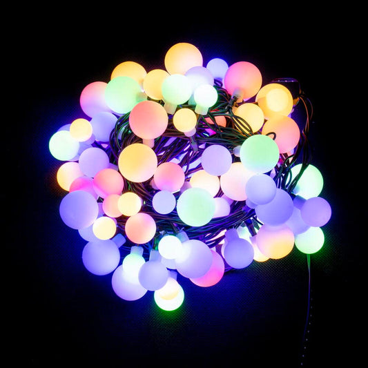 Rynx | Vickerman 100 lights multicolor LED indoor/outdoor three sizes cherry lamp set.