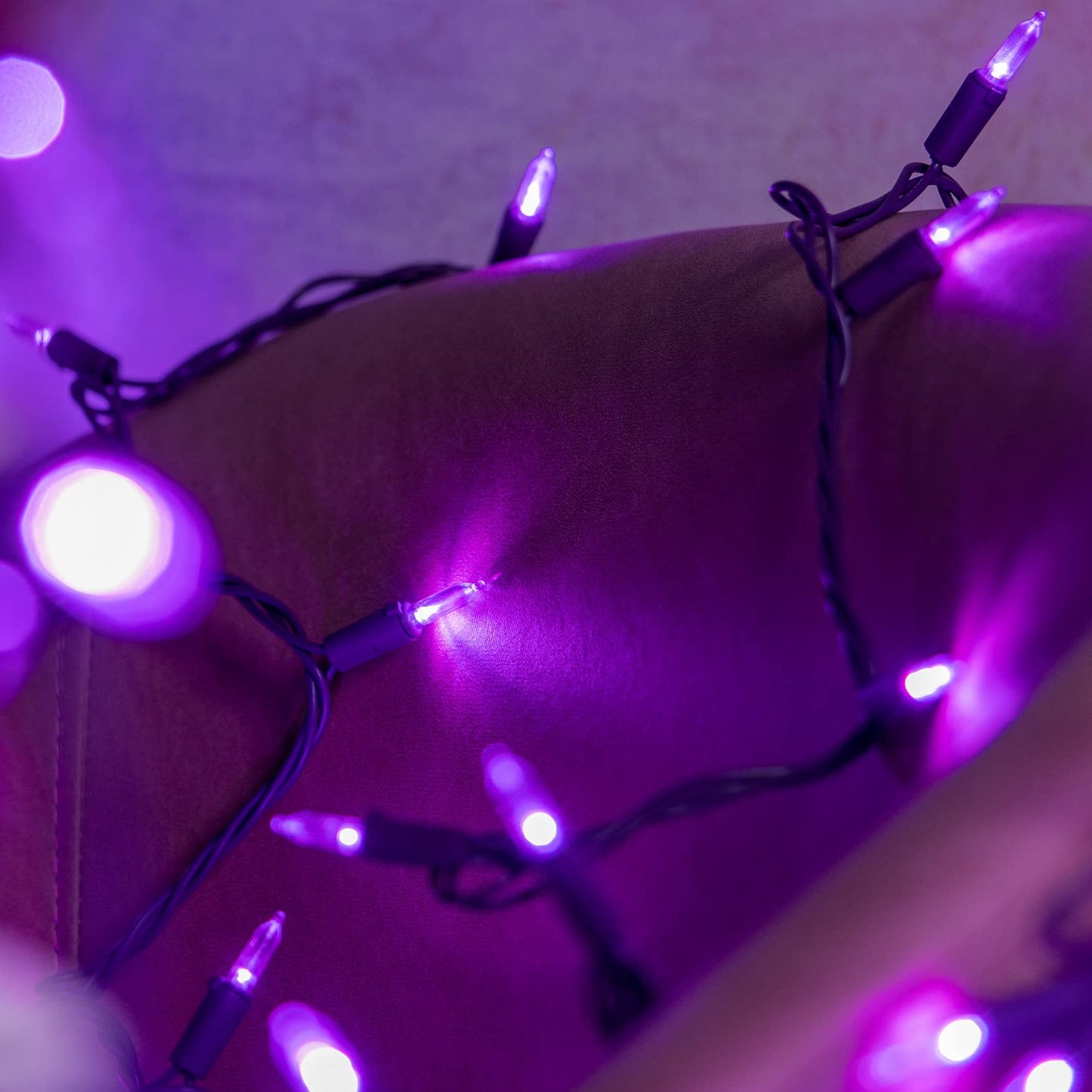 Rynx | Yuletime 200 Purple LED Christmas Lights, 33Ft Strands, UL Certified Holiday Decor