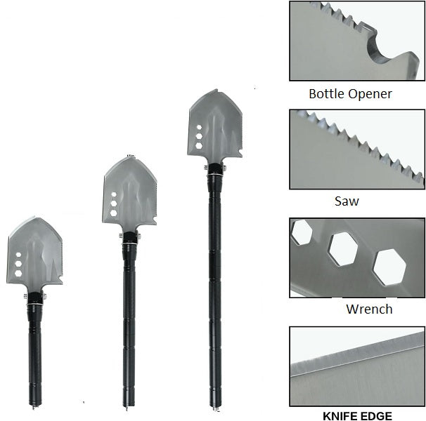 Rynx | Multifunctional tactical shovel foldable camping survival emergency tools