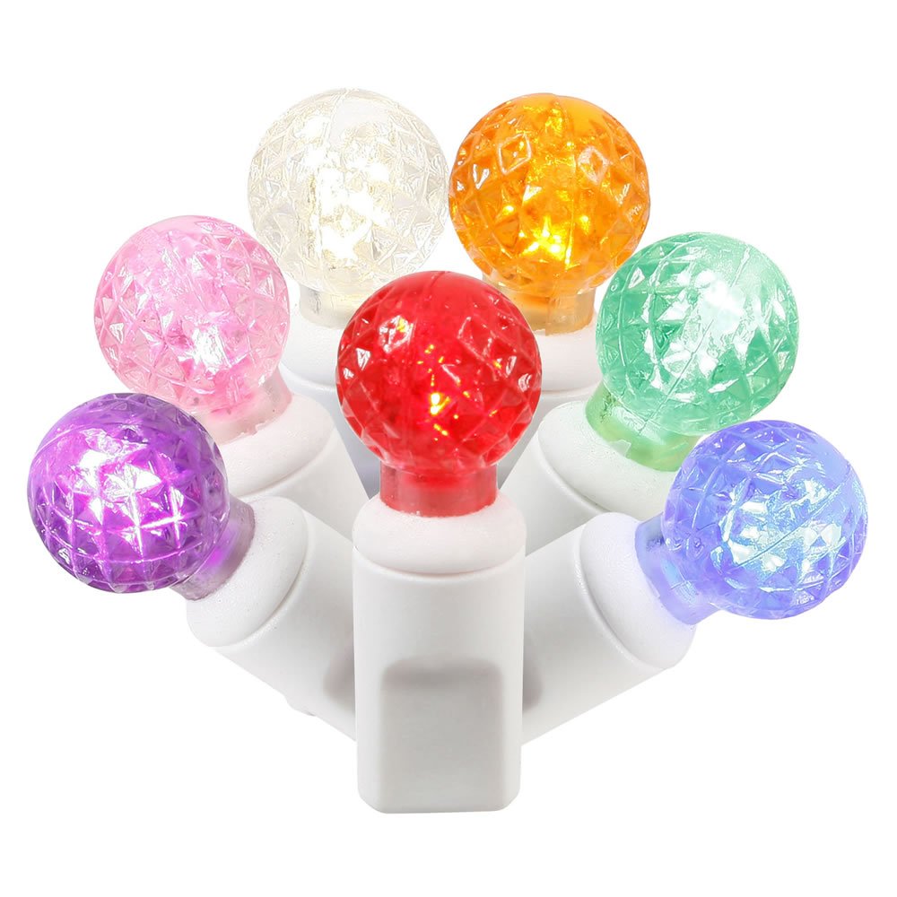 Rynx | Vickerman 100 Lysy G12 Led Light Set Multicolored Lights On White Cables