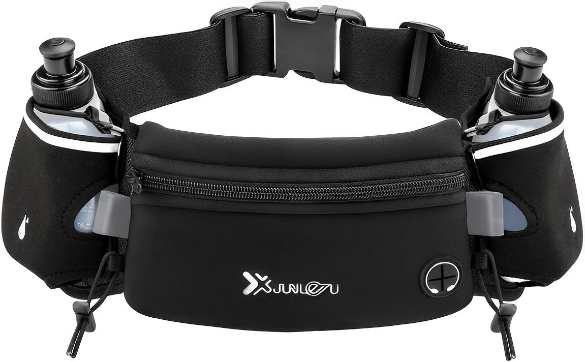 RYNX | Running Belt With Water Bottle – Comfort & Style All black