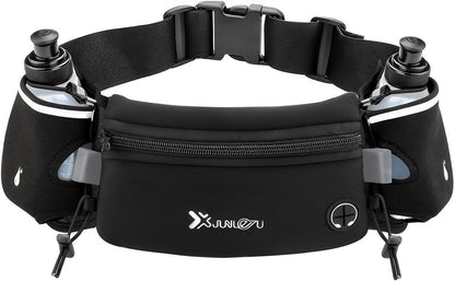 RYNX | Running Belt With Water Bottle – Comfort & Style All black