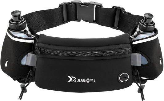 RYNX | Running Belt With Water Bottle – Comfort & Style All black