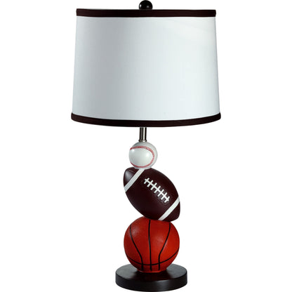 Rynx | Broome Collection Imaginative Sports Theme Table Lamp - Unique Wood Design For Children's Room