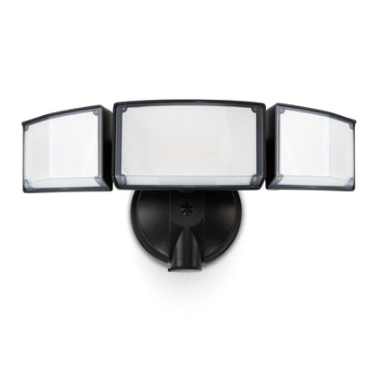 Rynx | Lutec 55W Led Floodlight, 5200Lm, 3 Adjustable Heads, Ip65 Waterproof, Black