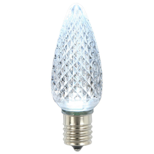 Rynx | Vickerman C9 Led Cold White Faceted Blink Replacement Bulb, 120V, .96 Watt, 25 Bulbs Per Pack