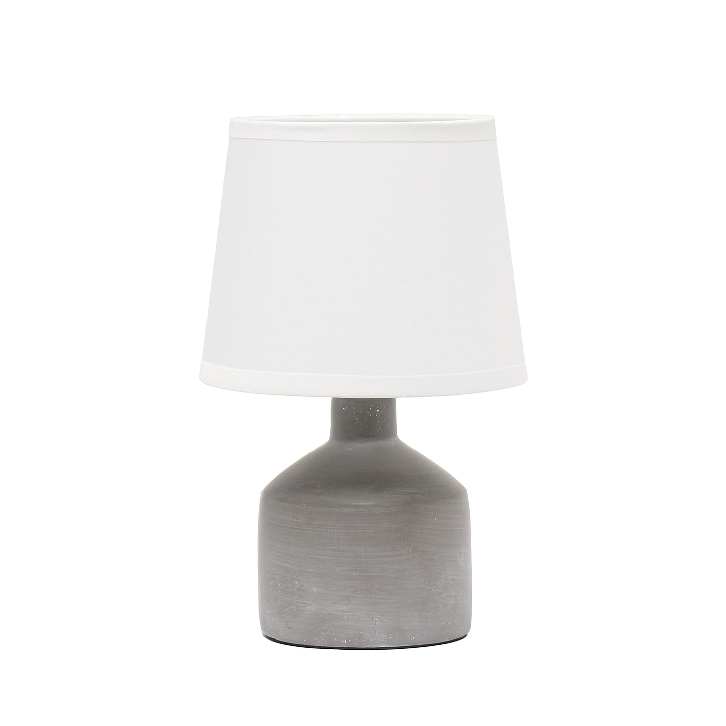 Rynx | Simple Designs Lt2080-Gry Mini Bocksbeutal Concrete Table Lamp, Gray