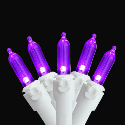 Rynx | Northlight 100Ct Led Mini Christmas Lights, Purple, 33Ft White Wire, Indoor/Outdoor Decor