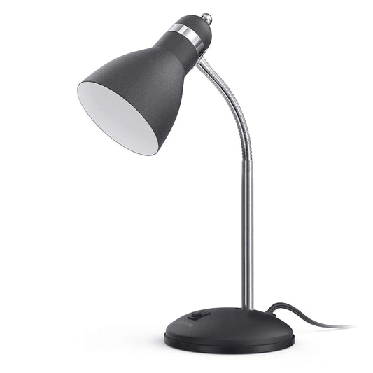 Rynx | Lepower Eye-Friendly Metal Desk Lamp with Flexible Gooseneck for Home Office, Matte Black