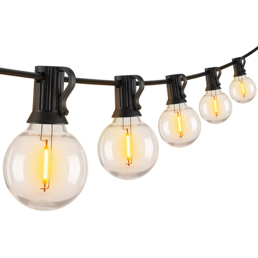 Rynx | Brightown Led Globe String Lights 25Ft Warm White G40, Shatterproof Outdoor Lights With 27 Bulbs