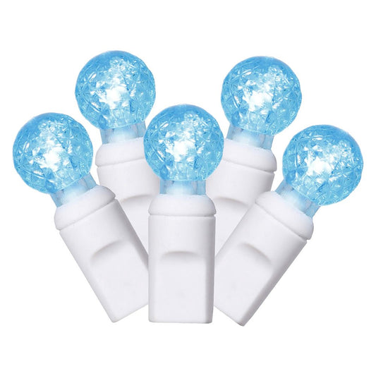 Rynx | Vickerman X6W9532 Light Source Features 50 Led Lights On White Wire With 6" Bulb Spacing, 25', Teal