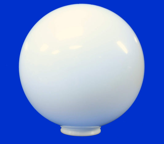 Rynx | 12&quot; White Acrylic Round Plastic Light Column Outdoor Fixture