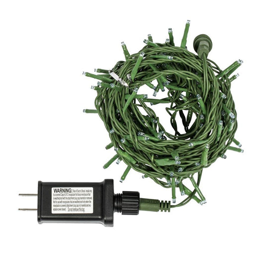 Rynx | Vickerman 144 Blue Led Cluster Light Set, 24' Christmas Light Set, Green Wire