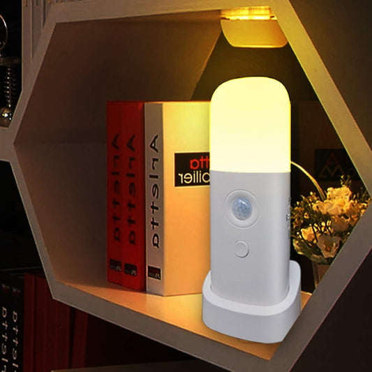 Rynx | Creweel Motion Sensor Night Light, Dimmable Night Light With 5 Brightness Levels, 2000Mah Rechargeable Battery Powered Light,