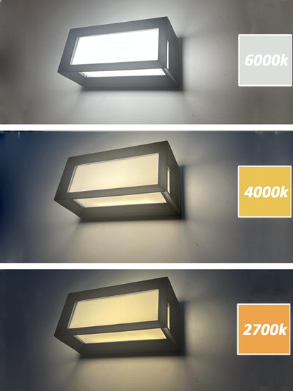Rynx | Rosykite Outdoor Wall Lamp, 18W LED Porch Light, 3 Color Replaceable, Aluminum