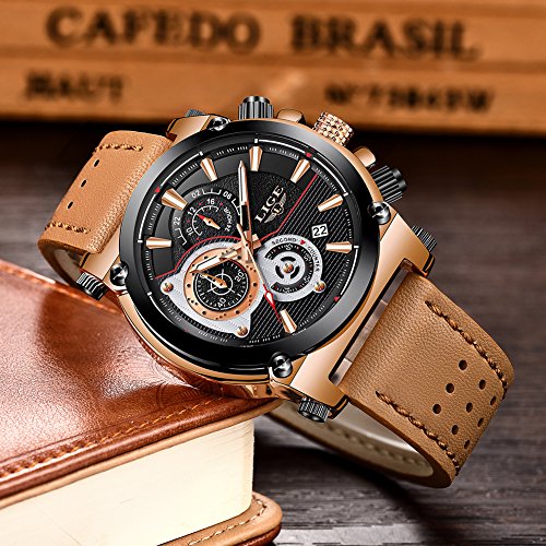Rynx | Men's Stainless Steel Chronograph Waterproof Sports Quartz Watch