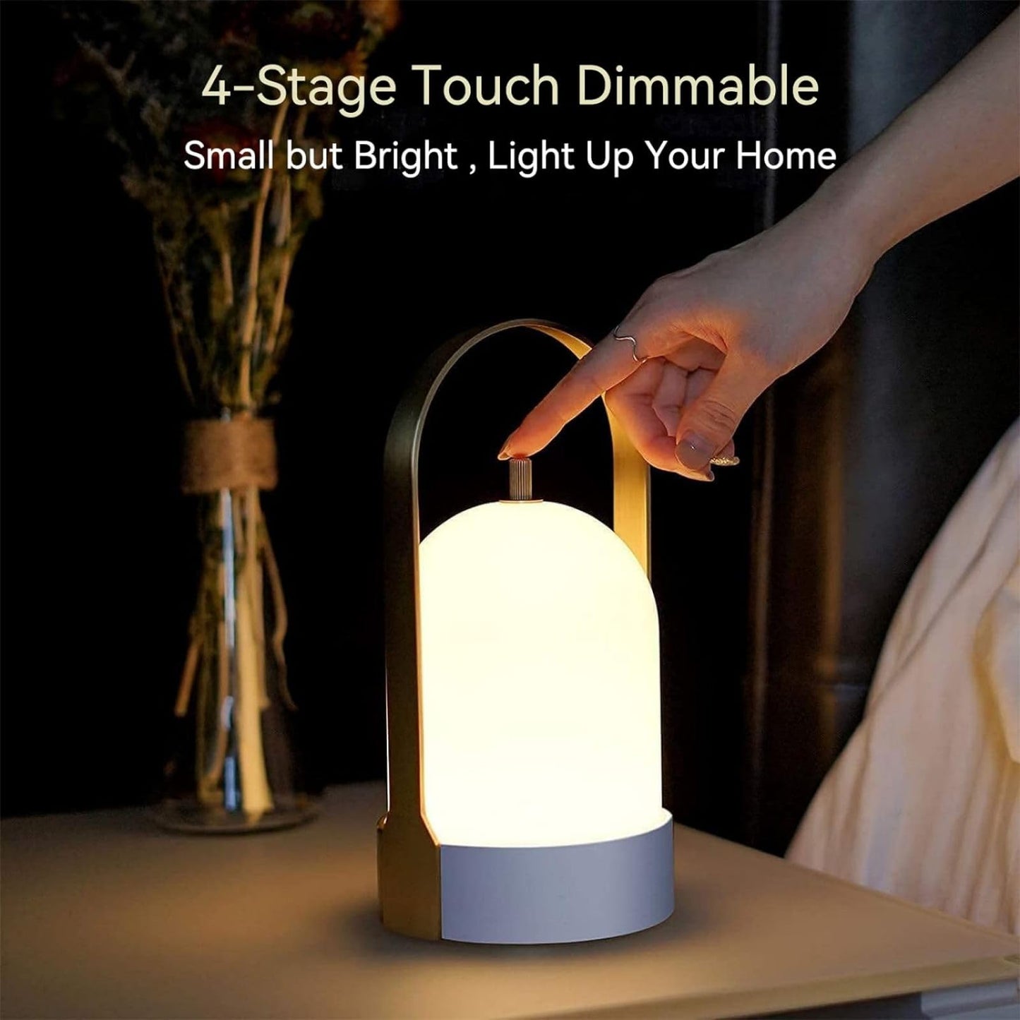 Rynx | Tubicen Waterproof Battery-Powered Lantern - 4000Mah Touch-Dimmable Led Table Lamp, Brass
