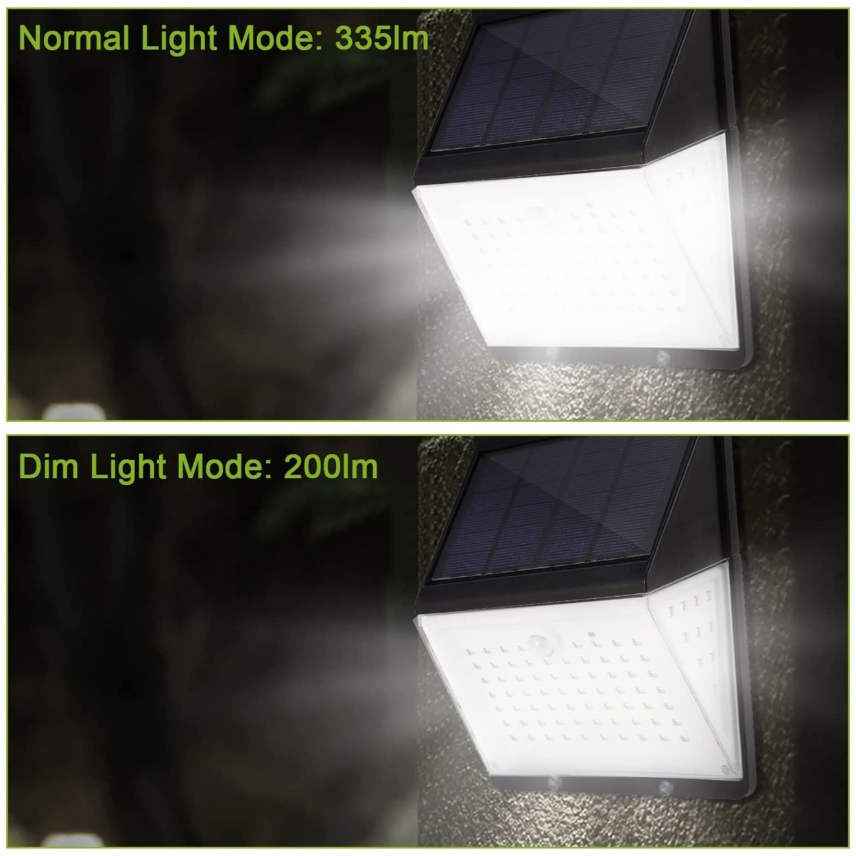 Rynx | Kocaso 88 Leds Solar Wall Lamps with Motion Sensor, Ip65 Waterproof for Garden & Garage