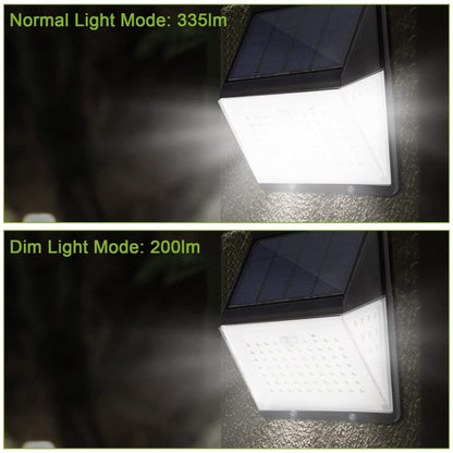 Rynx | Kocaso 88 Leds Solar Wall Lamps with Motion Sensor, Ip65 Waterproof for Garden & Garage