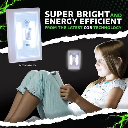 Rynx | Litezall 200 Lumen Wireless Led Wall Switch Light - 12 Pack Battery Operated Night Lights