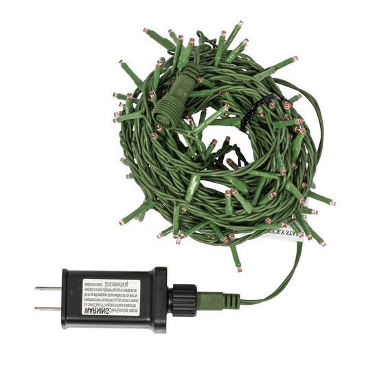 Rynx | Vickerman 144 Red Led Cluster Light Set, 24' Christmas Light Set, Green Wire