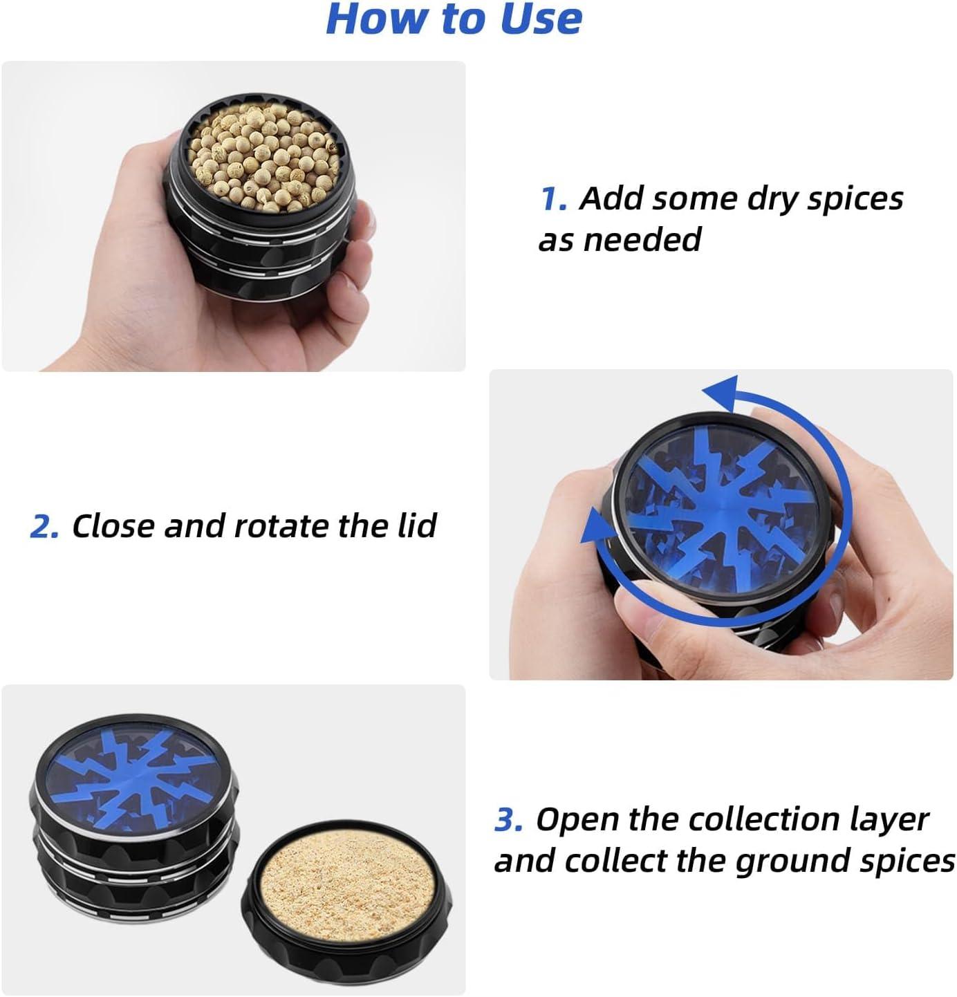 Rynx | Deluxe Alloy Metal Herb and Spice Grinder for Ultimate Flavor Extraction