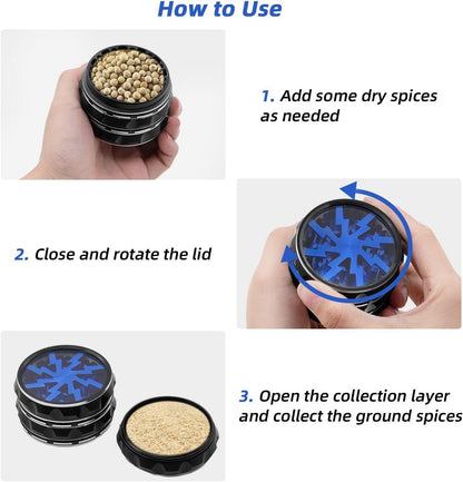 Rynx | Deluxe Alloy Metal Herb and Spice Grinder for Ultimate Flavor Extraction