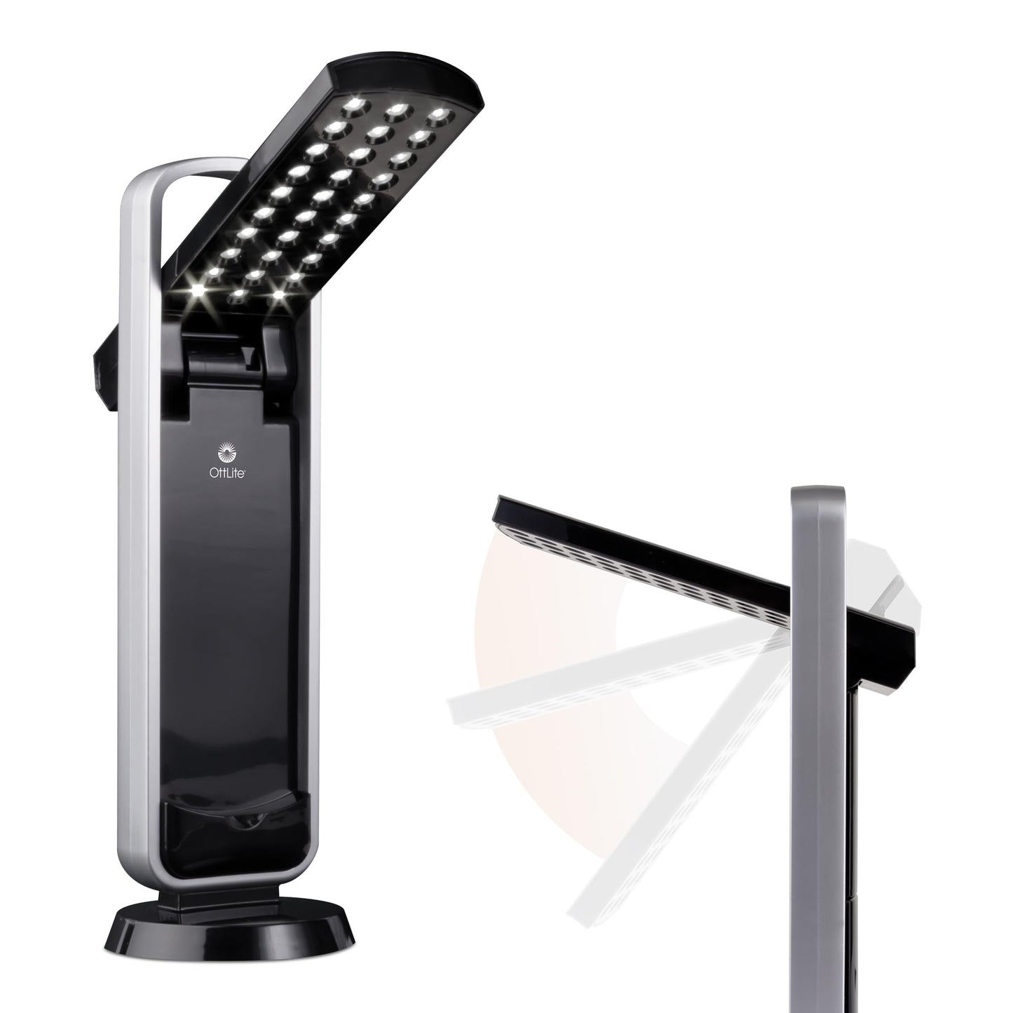 Rynx | Ottlite Portable Led Work Lamp - Lightweight Black Desk Lamp With Natural Daylight Led