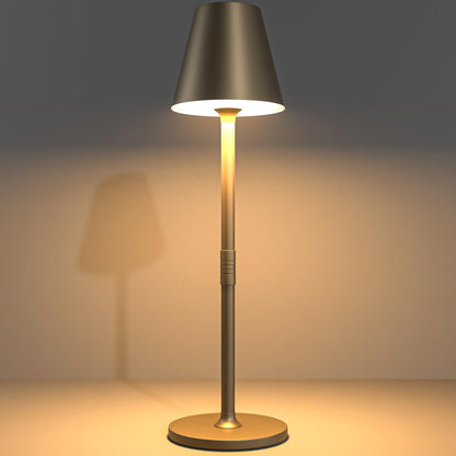 Rynx | Timjorman LED Wireless Table Lamp, 3-Level Brightness, Rechargeable, Metal, Khaki