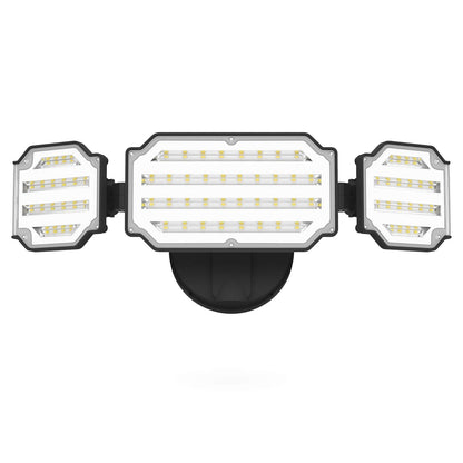 Rynx | Lepower 45W Led Outdoor Floodlight, 4500Lm, 3 Adjustable Heads, Ip65 Waterproof, Black