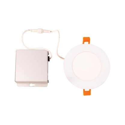 Rynx | Elk Home 4-inch round recessed light - white integrated LED, aluminum steel finish