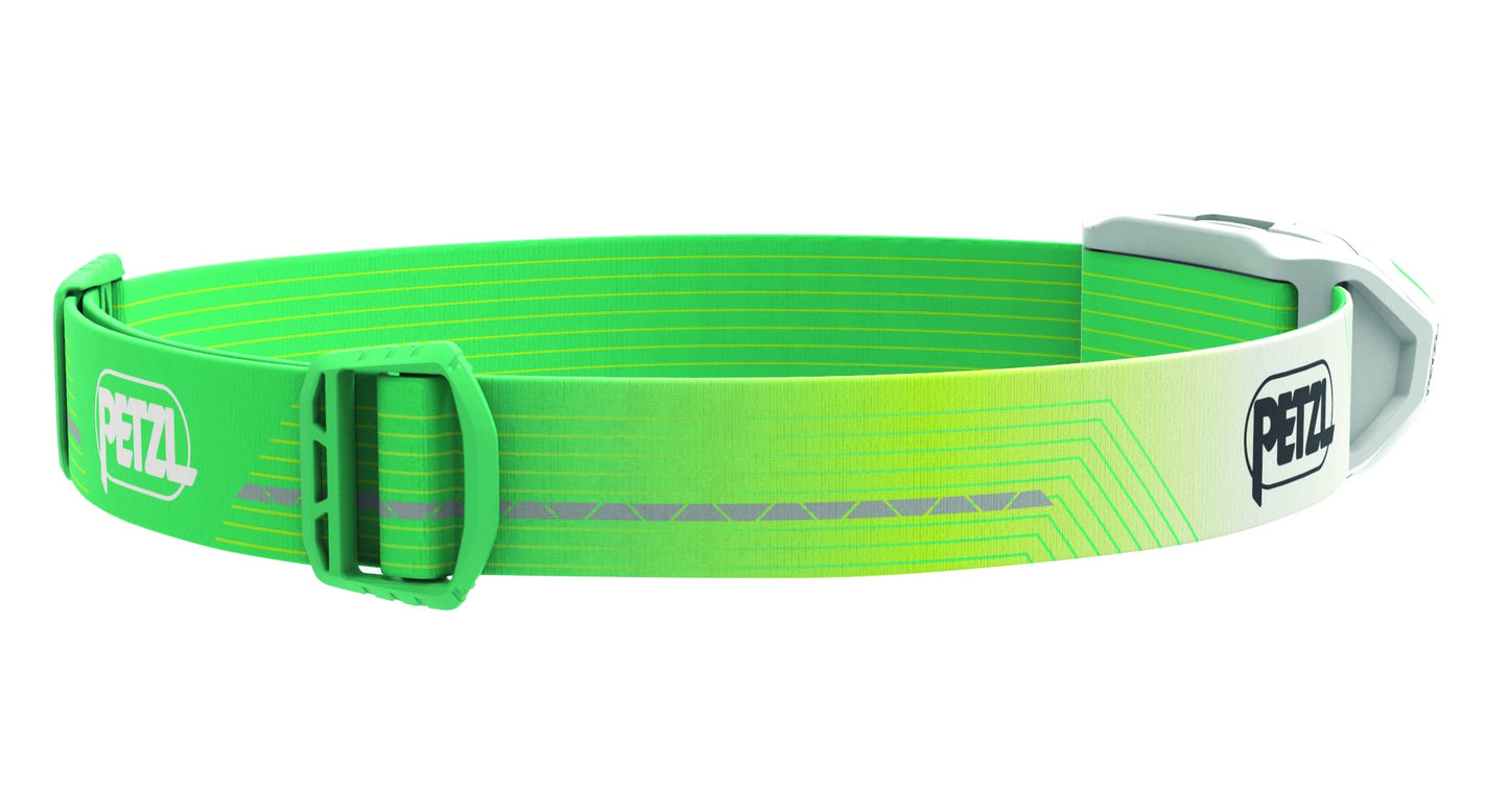 Rynx | Petzl Actik Core Headlamp - 600 Lumen Rechargeable Light With Red Mode For Hiking & Camping - Green