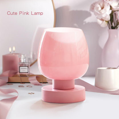 Rynx | Onewish Pink Touch Nightstand Lamps Set of 2, Dimmable Nightstand Lighting, Modern Design